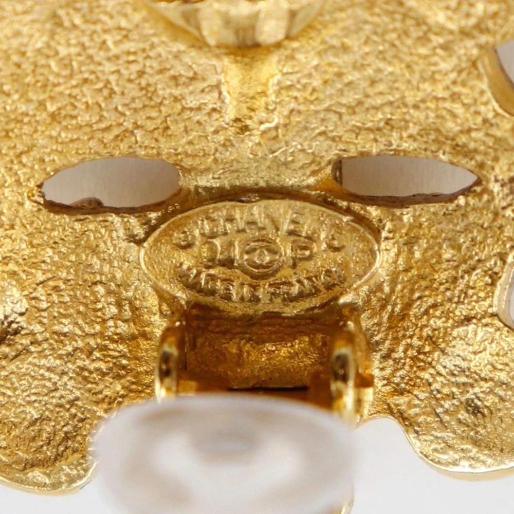 CHANEL Logo Earrings